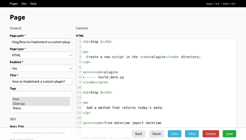 Editor Form