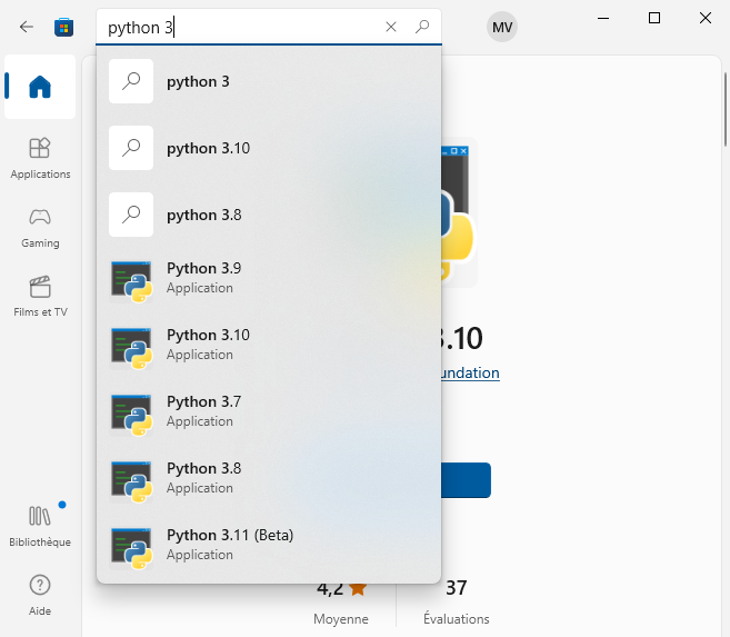 Python on the Microsoft Store