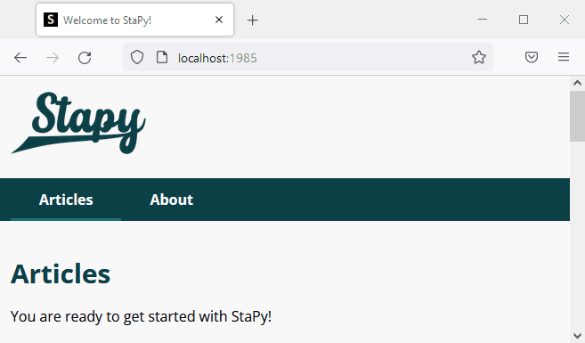 Stapy website